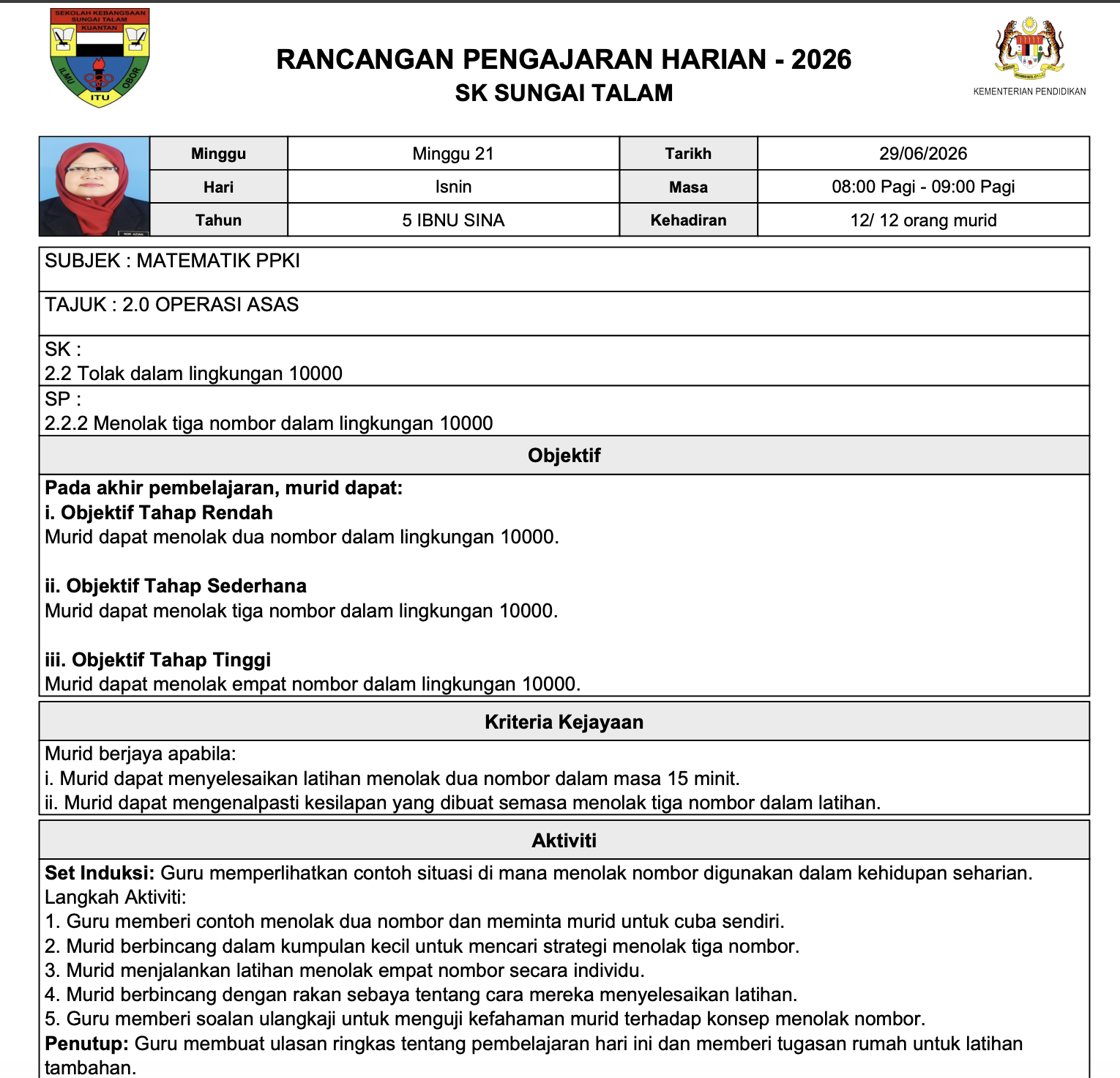 Paparan Cetakan / Eksport